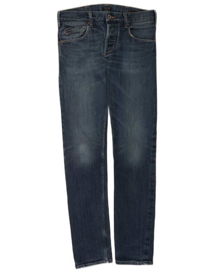 Armani Damen Slim Jeans W29 L34 Blaue Baumwolle