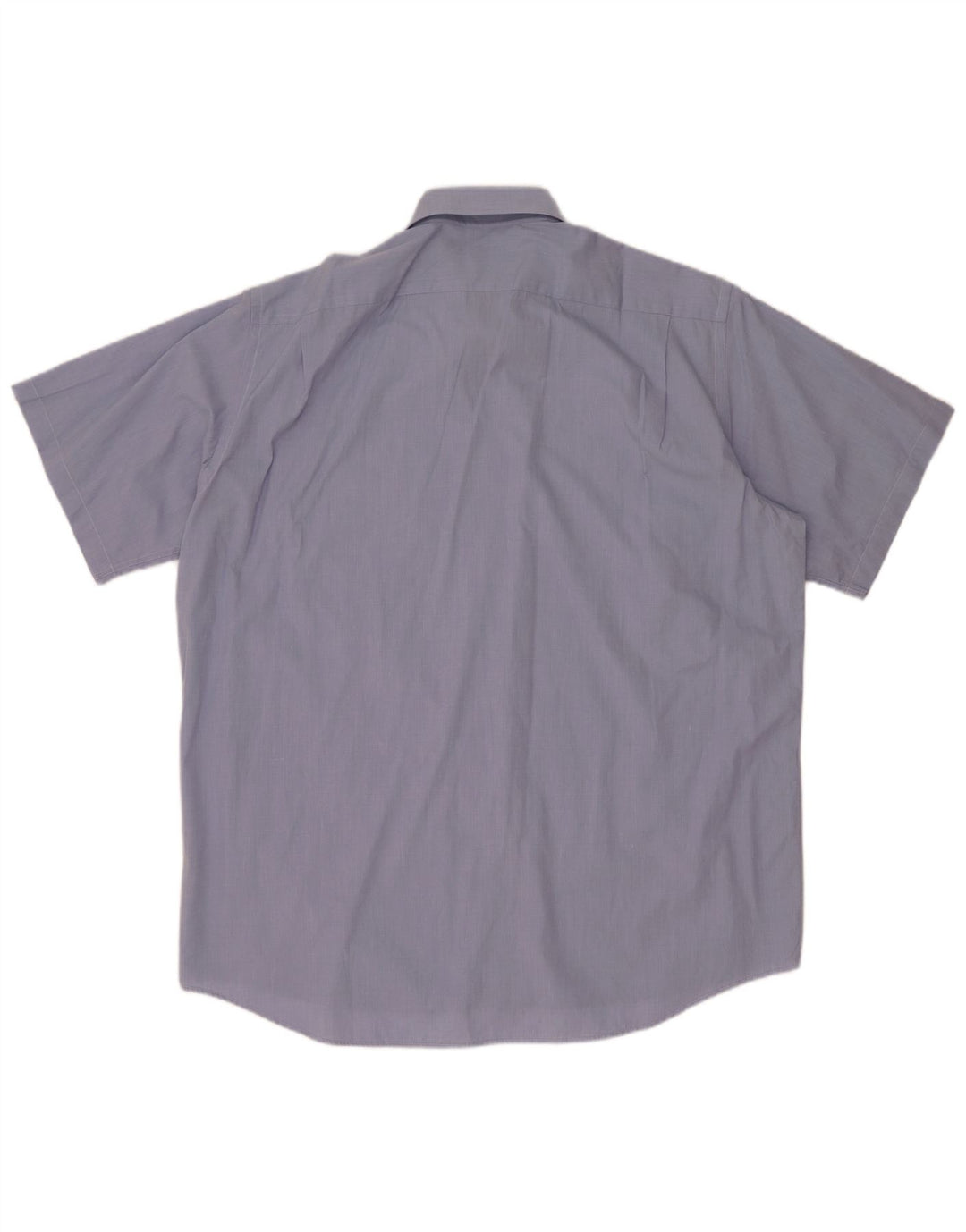 Lacoste Herren-Kurzarmhemd, Größe 41, große blaue Baumwolle