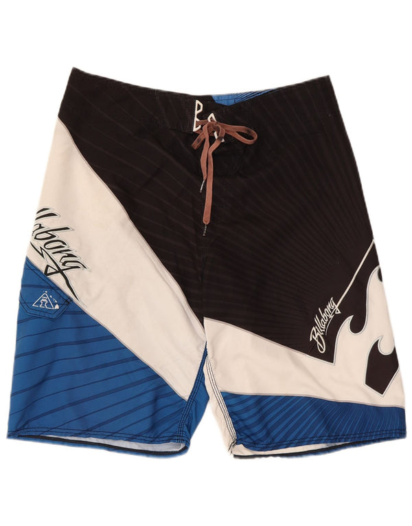 Billabong Herren-Badeshorts mit Grafik, mittelgroß, mehrfarbig, Farbblock