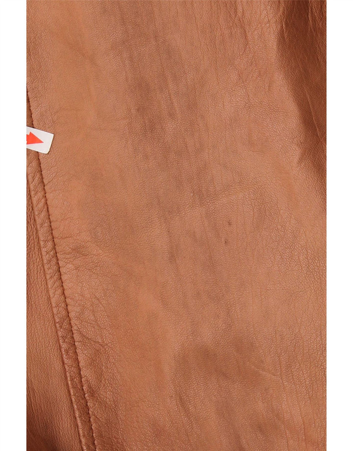 Vintage Damen Übergroße Lammfelljacke UK 16 Large Braun