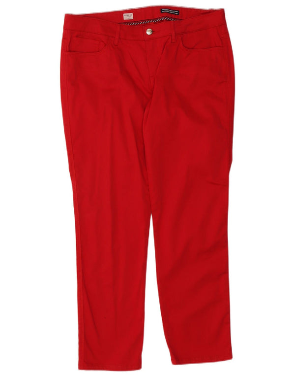Tommy Hilfiger Damen Milan RW Slim Fit Freizeithose W33 L27 Rote Baumwolle