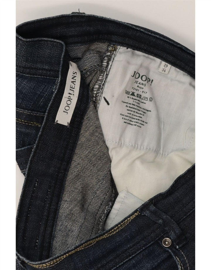 JOOP Womens Bootcut Jeans W29 L34 Navy Blue Cotton Vintage Joop and Second-Hand Joop from Messina Hembry 