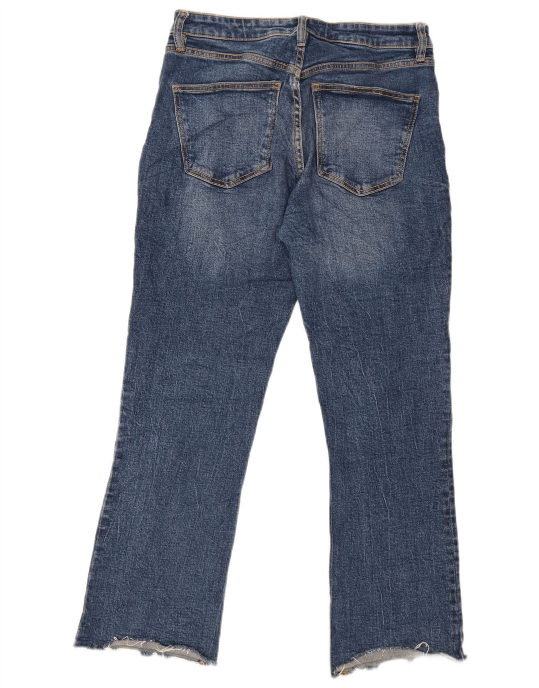 Zara Damen Straight Jeans EU 38 Small W30 L26 Blau