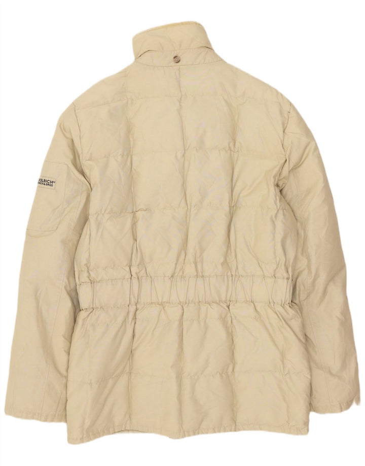 Woolrich Herren Wattierte Jacke UK 38 Medium Beige Elastomer
