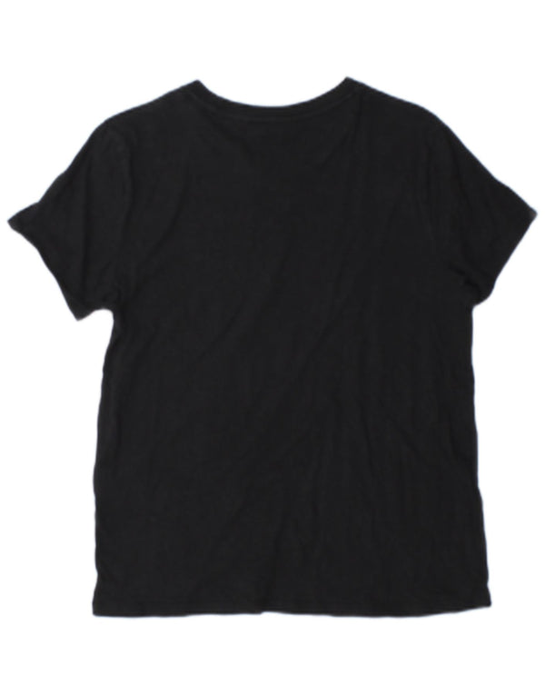 Levi's Damen-T-Shirt-Oberteil in Übergröße, UK 10, Größe S, Schwarz, Baumwolle