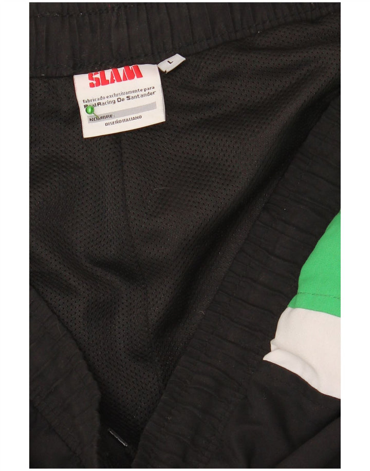 Slam Herren-Trainingshose, groß, schwarzes Colourblock-Polyester