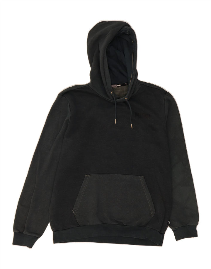PUMA Mens Hoodie Jumper Medium Grey Cotton Vintage Puma and Second-Hand Puma from Messina Hembry 