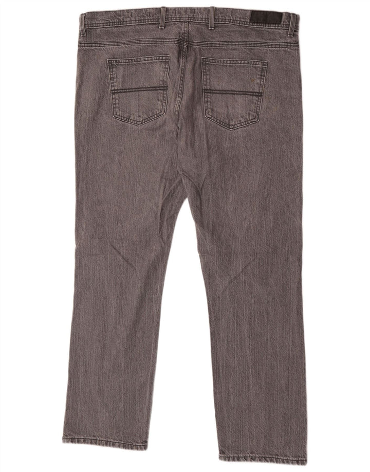 Marks & Spencer Herren-Jeans, reguläre Passform, gerade Passform, W42 L31, graue Baumwolle