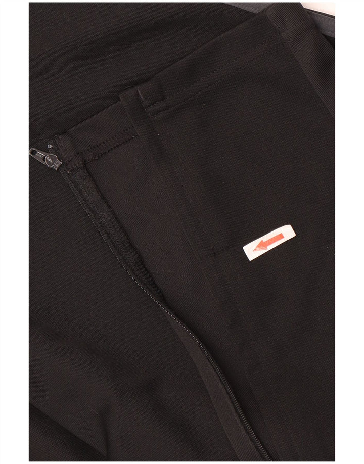 Adidas Herren Climalite-Trainingshose, groß, schwarzes Farbblock-Polyester