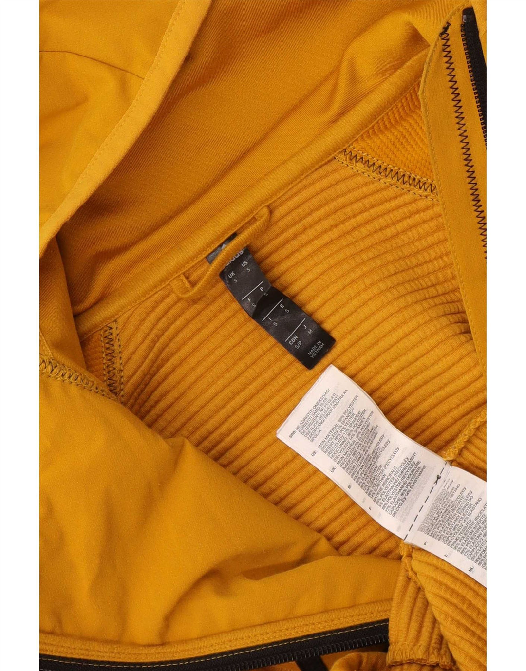 Adidas Herren-Kapuzenpullover mit Reißverschluss, klein, gelb, Polyester