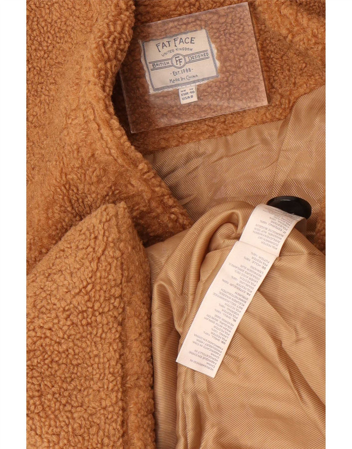 Fat Face Teddybär-Mantel für Damen, UK 12, Mittelbeige, Polyester