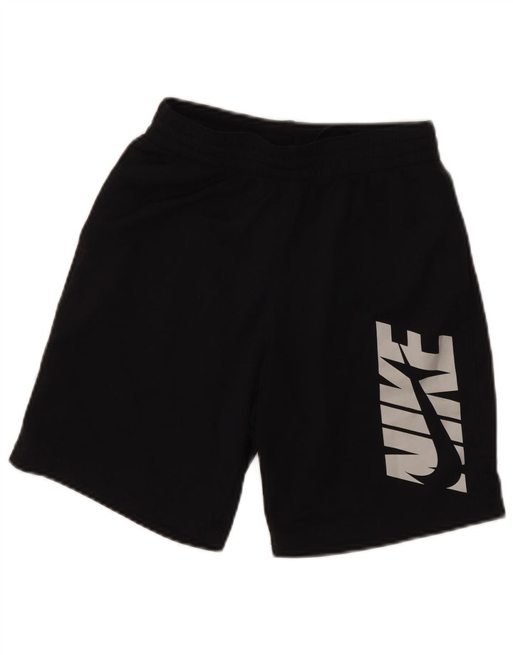NIKE Jungen-Sportshorts mit Grafik, 7–8 Jahre, schwarzes Polyester