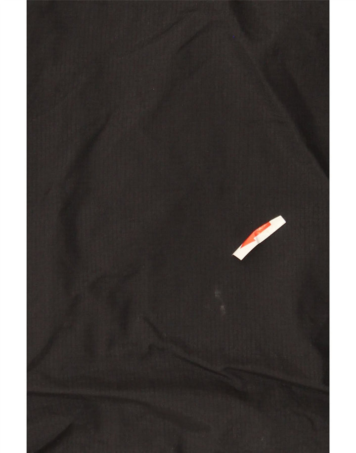 Superdry Damen-Regenjacke mit Grafik, UK 6 XS, schwarzes Nylon