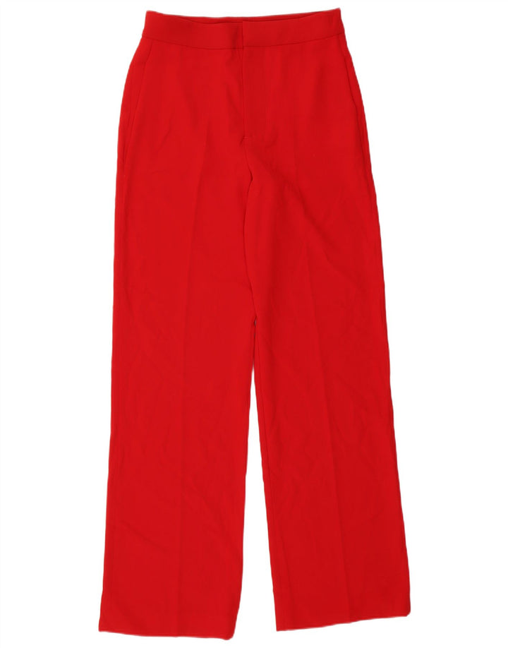 Gerade Anzughose für Damen von Zara, Größe M, W28, L32, Rot, Polyester