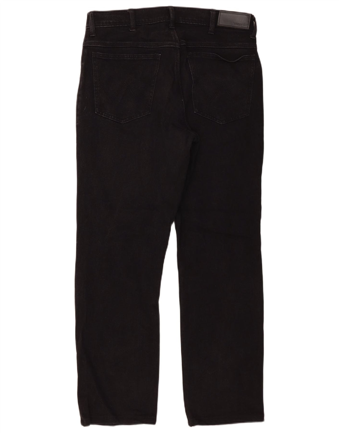 Wrangler Herren Straight Jeans W34 L29 Schwarze Baumwolle