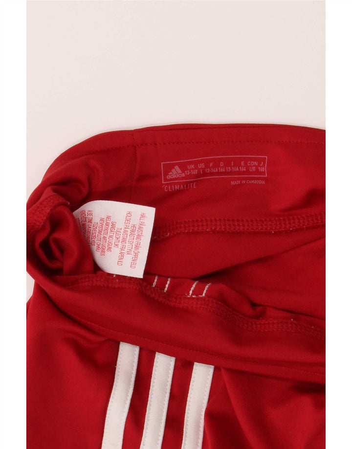 Adidas Climalite-Leggings für Mädchen, 13–14 Jahre, rotes Polyester