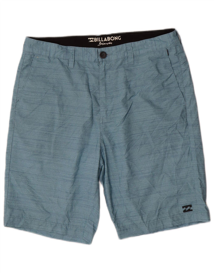 Billabong Herren Chinoshorts W32 Mittelblauer Nadelstreifen