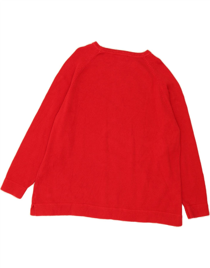 EDDIE BAUER Mens Crew Neck Jumper Sweater 2XL Red Cotton Vintage Eddie Bauer and Second-Hand Eddie Bauer from Messina Hembry 