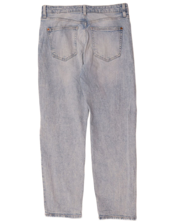Marks & Spencer Damen Boyfriend Slim Jeans UK 12 Medium W32 L28 Blau