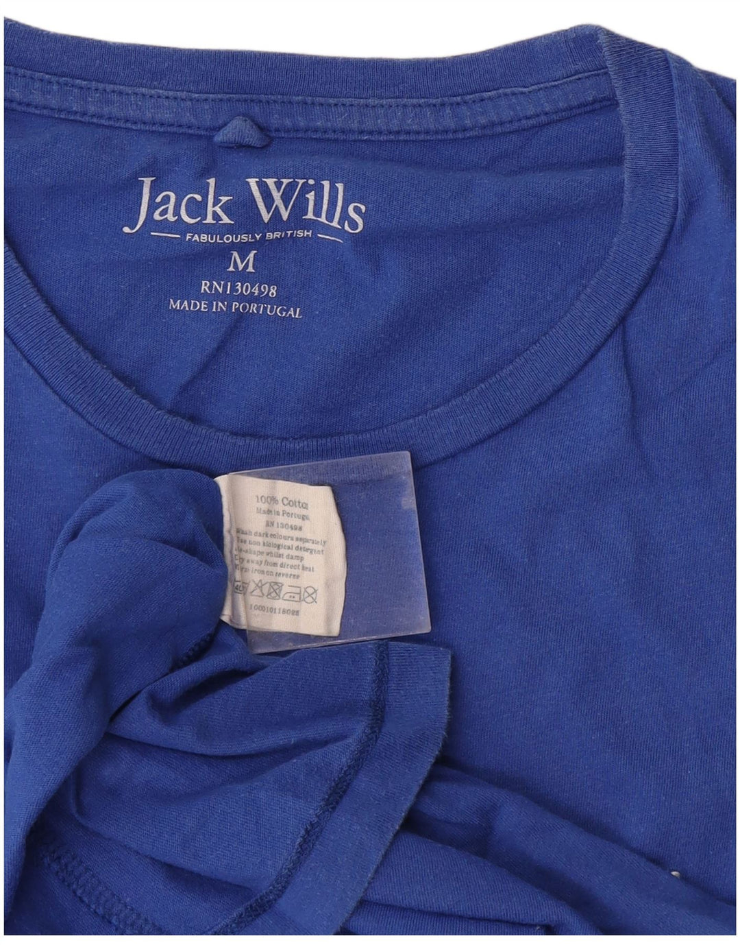 Jack Wills Herren-T-Shirt aus mittelblauer Baumwolle