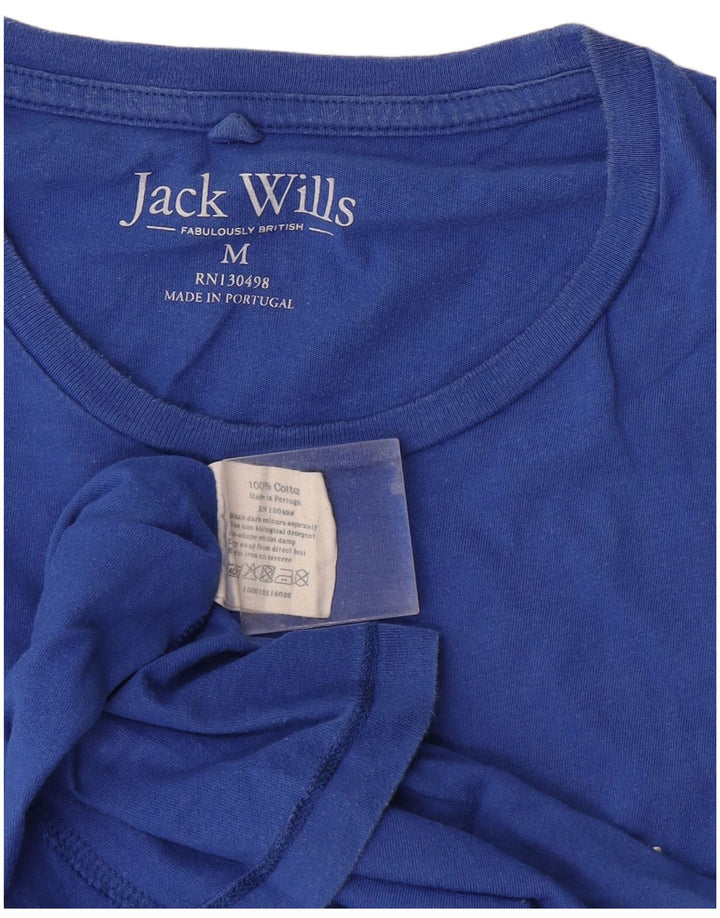 Jack Wills Herren-T-Shirt aus mittelblauer Baumwolle