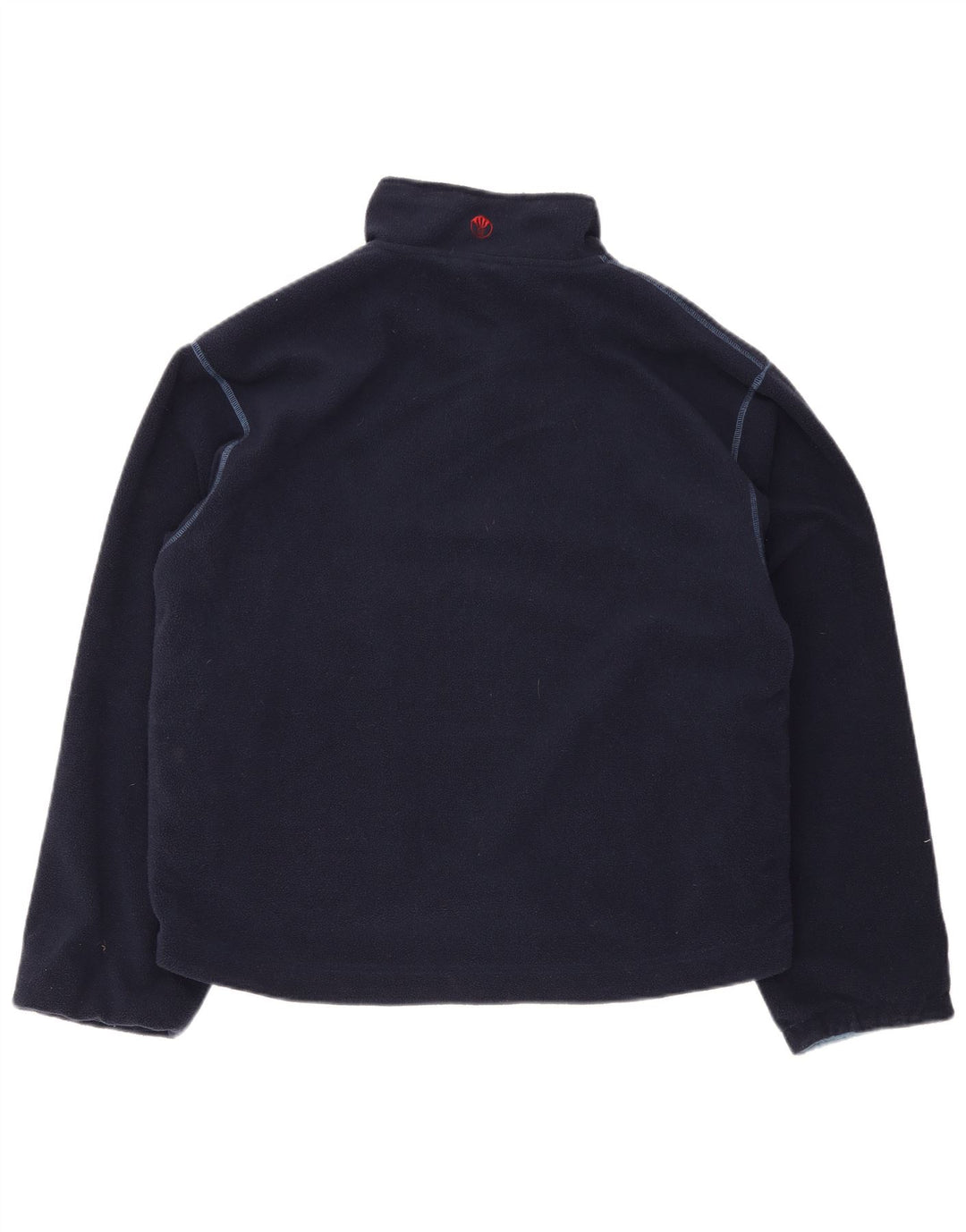 Fat Face Herren-Fleecepullover mit Reißverschluss am Hals, mittelgroß, marineblau, Polyester