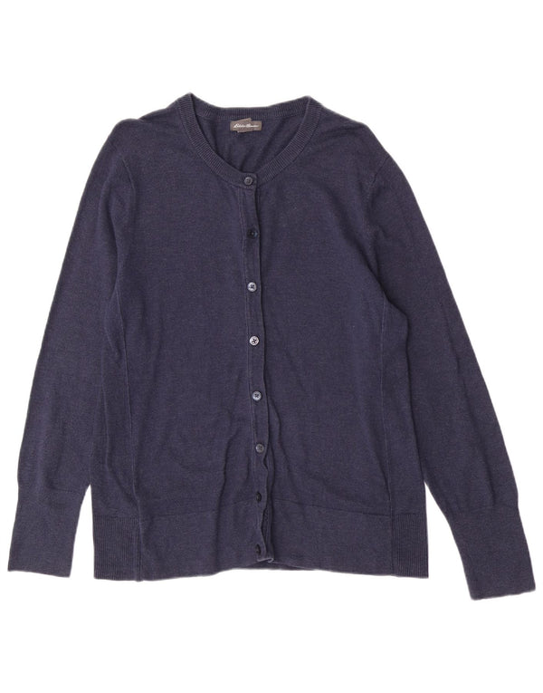Eddie Bauer Damen-Cardigan mit normaler Passform, Gr. 14, Marineblau