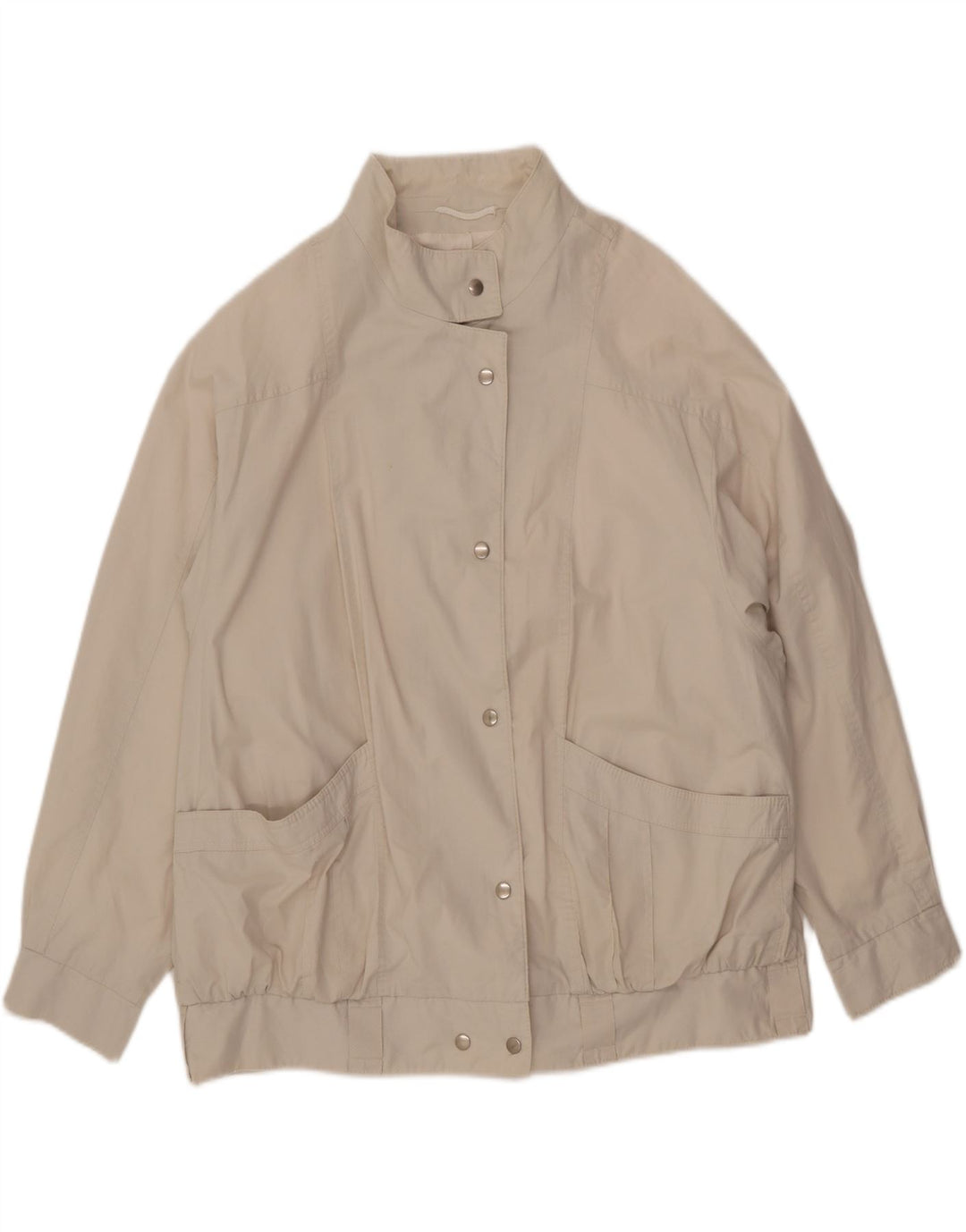NINO Damen Übergroße Bomberjacke UK 20 2XL Beige Baumwolle