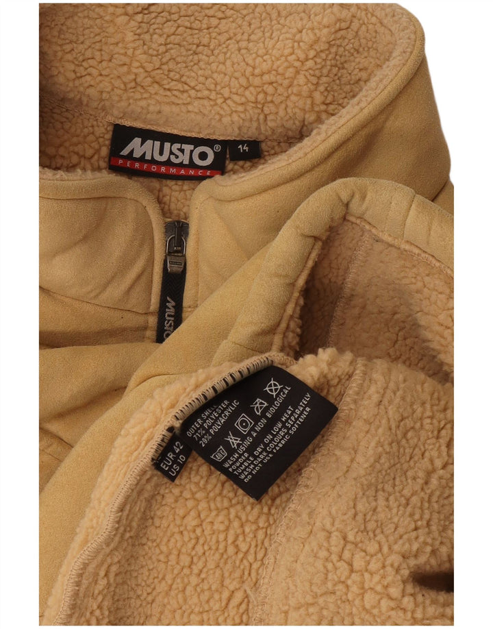 Musto Damen Sherpa Gilet UK 14 Large Beige Polyester