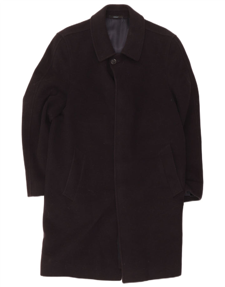 Douglas Herrenmantel UK 38 Mittelschwarze Wolle