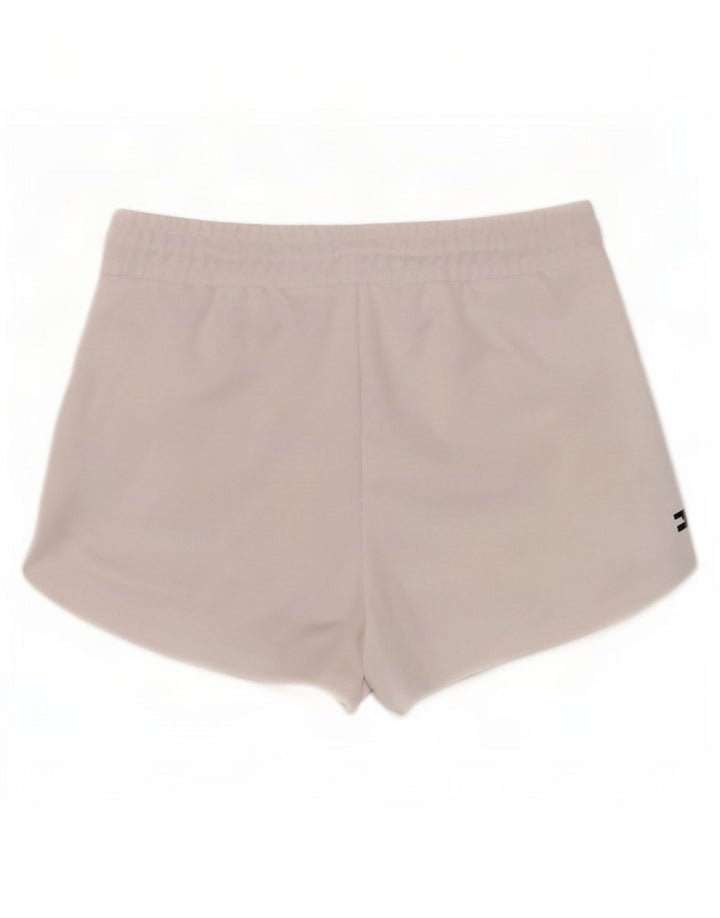 Nike Damen Graphic Sport Shorts UK 10 Small Weiß Colourblock Polyester