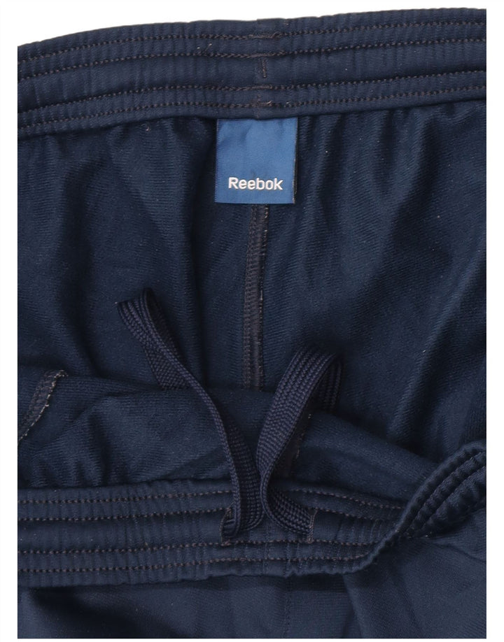 Reebok Herren-Trainingshose, groß, marineblau, Polyester