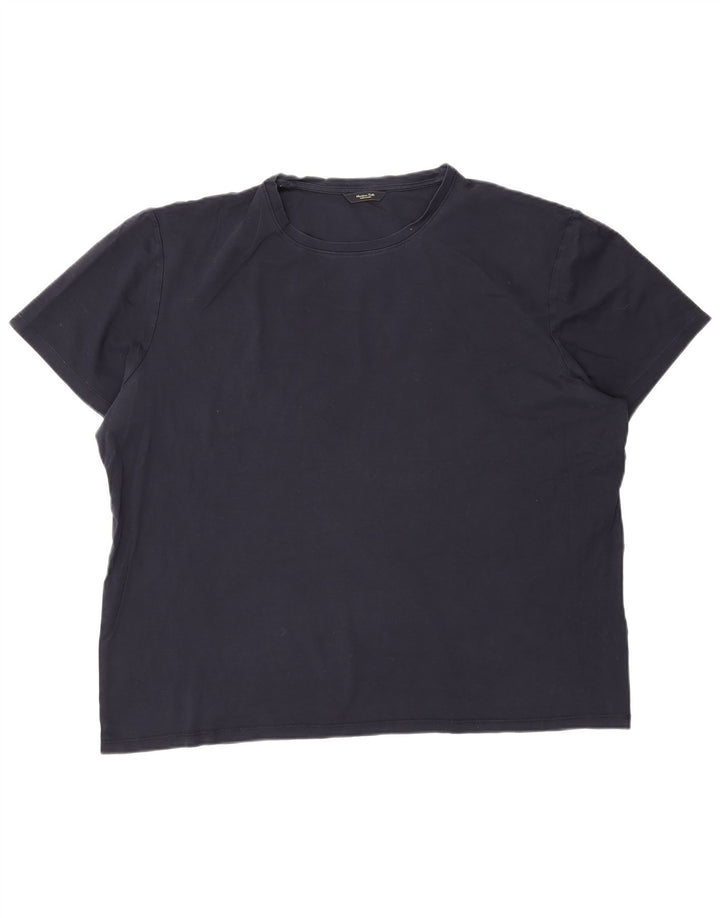 Massimo Dutti Herren T-Shirt Top 2XL Marineblau