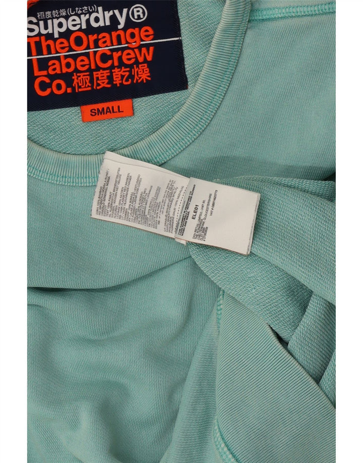 Superdry Herren-Sweatshirt-Pullover, kleine grüne Baumwolle
