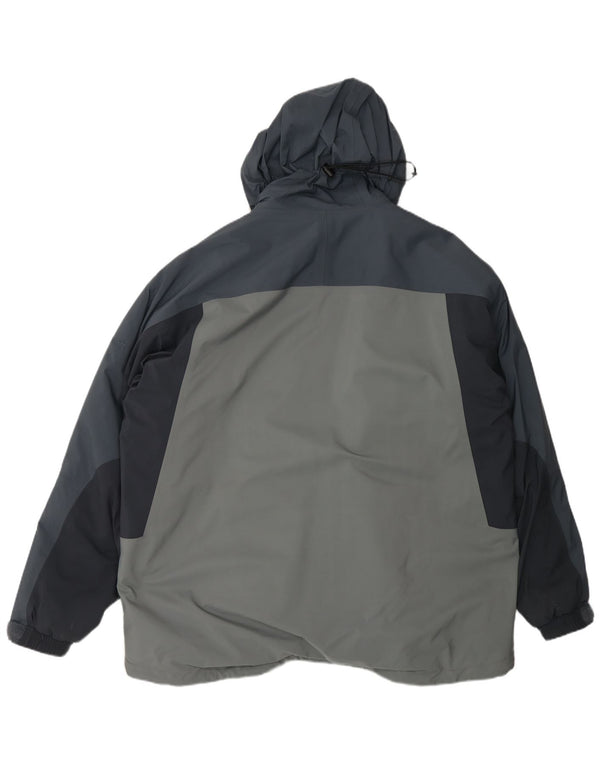 Marmot Herren-Windbreakerjacke mit Kapuze, UK 42, XL, Grau, Farbblock, Sport