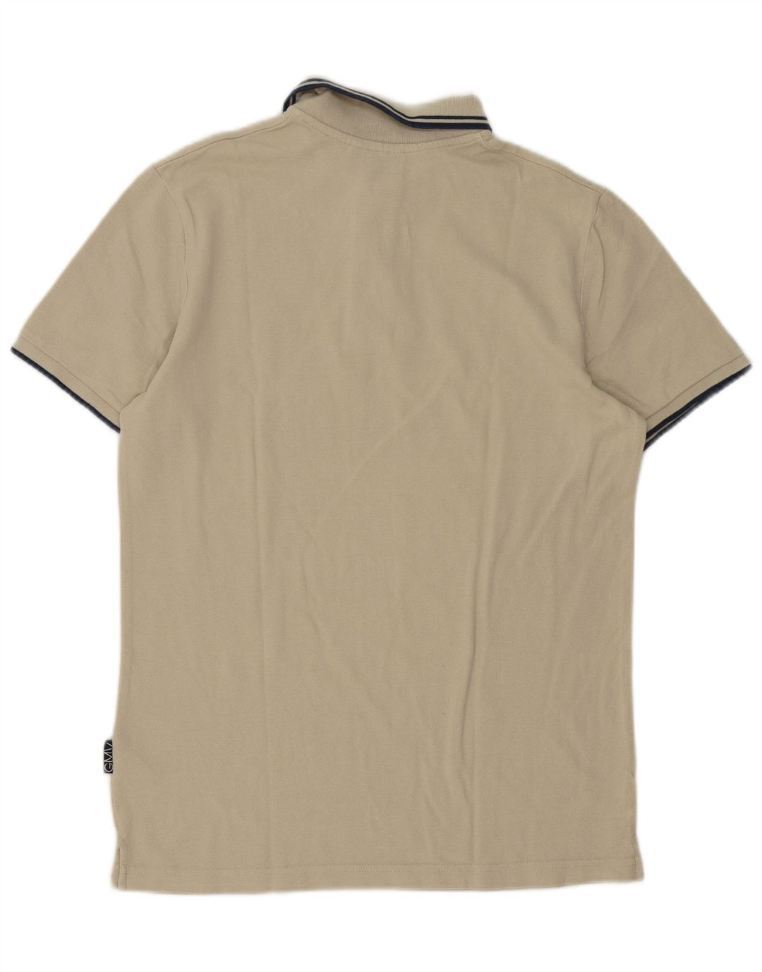 Gian Marco Venturi Herren-Poloshirt mit normaler Passform, mittelbeige Baumwolle