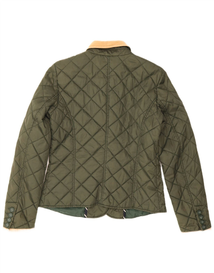 Playlife Damen Steppjacke UK 14 Medium Khaki Baumwolle