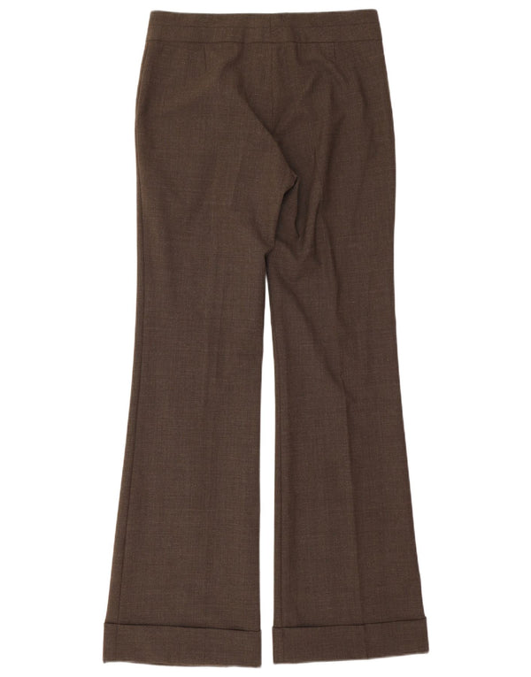 Naf Naf Damen Flare-Anzughose EU 40 Medium W30 L33 Braunes Polyester
