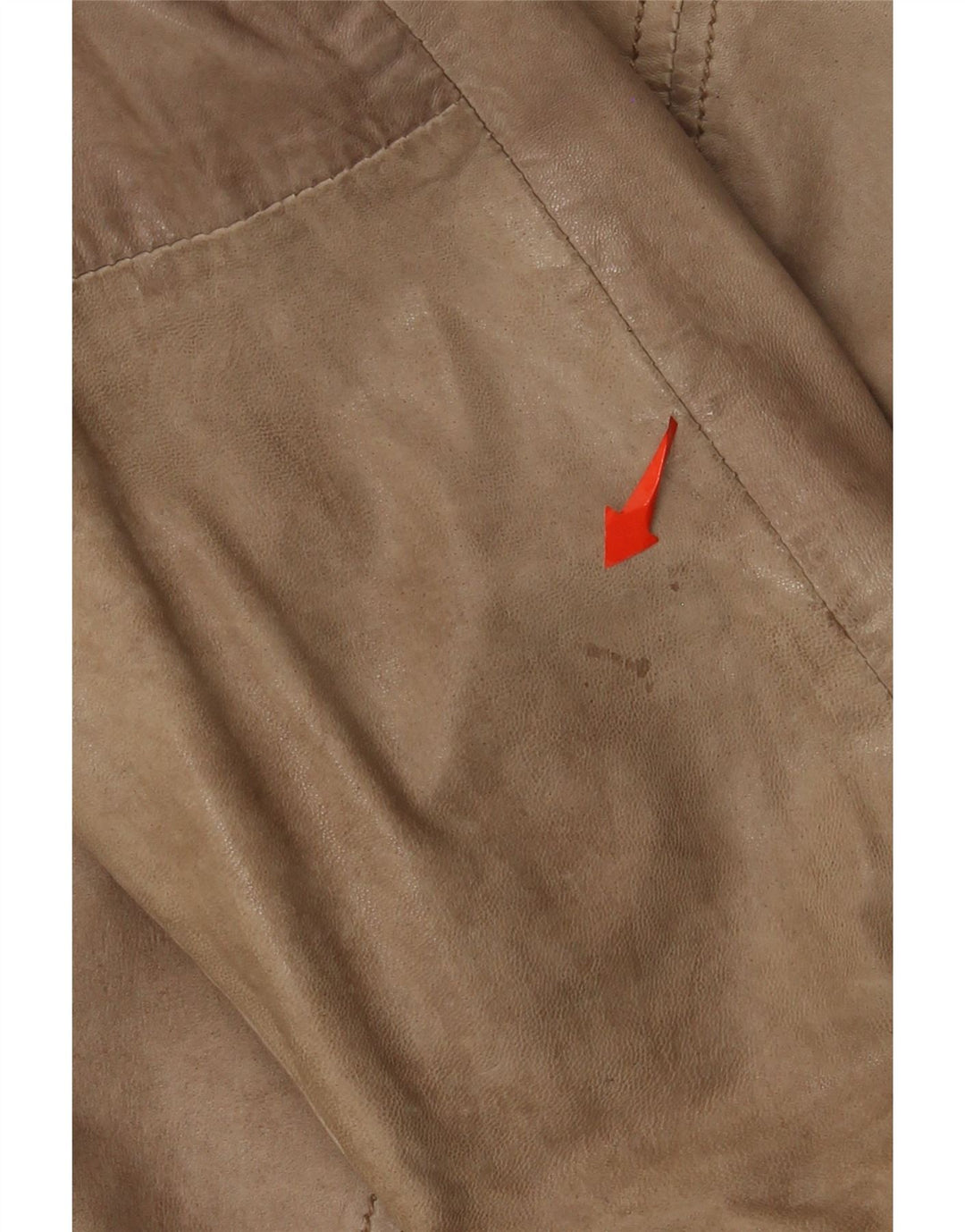 Milestone Herren-Lederjacke, großes beiges Leder