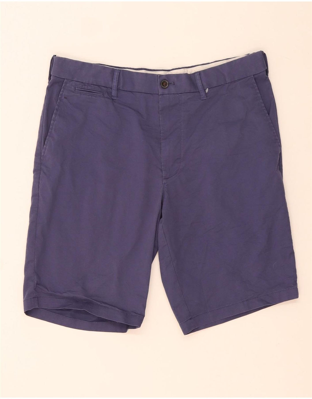Marks & Spencer Herren-Chinoshorts W34, Größe L, Marineblau, Baumwolle