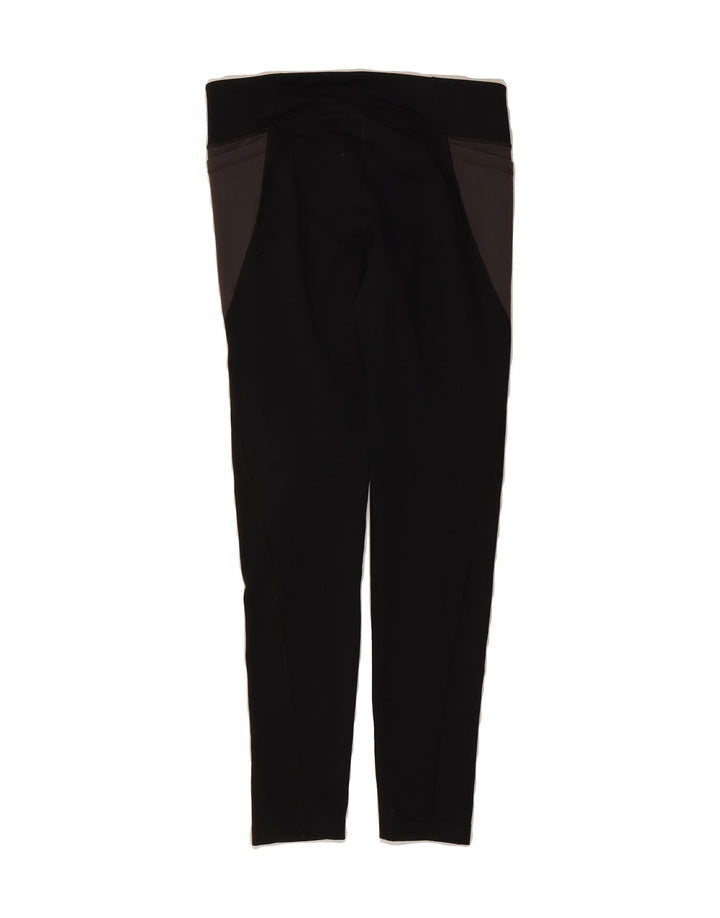 UNDER ARMOUR Womens Leggings UK 12 Medium  Black Colourblock Vintage Under Armour and Second-Hand Under Armour from Messina Hembry 