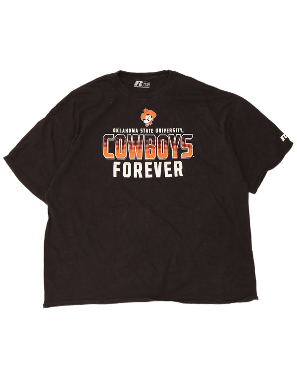 Russell Athletic Herren Oklahoma State Cowboys Grafik-T-Shirt-Oberteil 3XL Schwarz