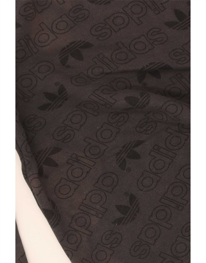 Adidas Herren Grafik-Sweatshirt-Pullover, klein, graue Baumwolle