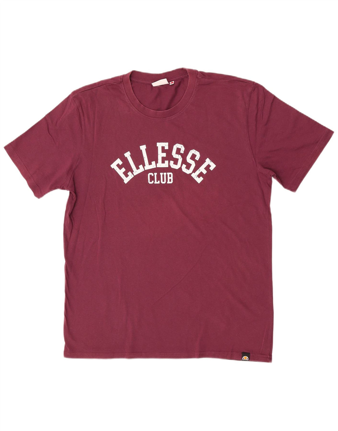 Ellesse Herren-T-Shirt mit Grafik, Größe L, Kastanienbraun, Baumwolle