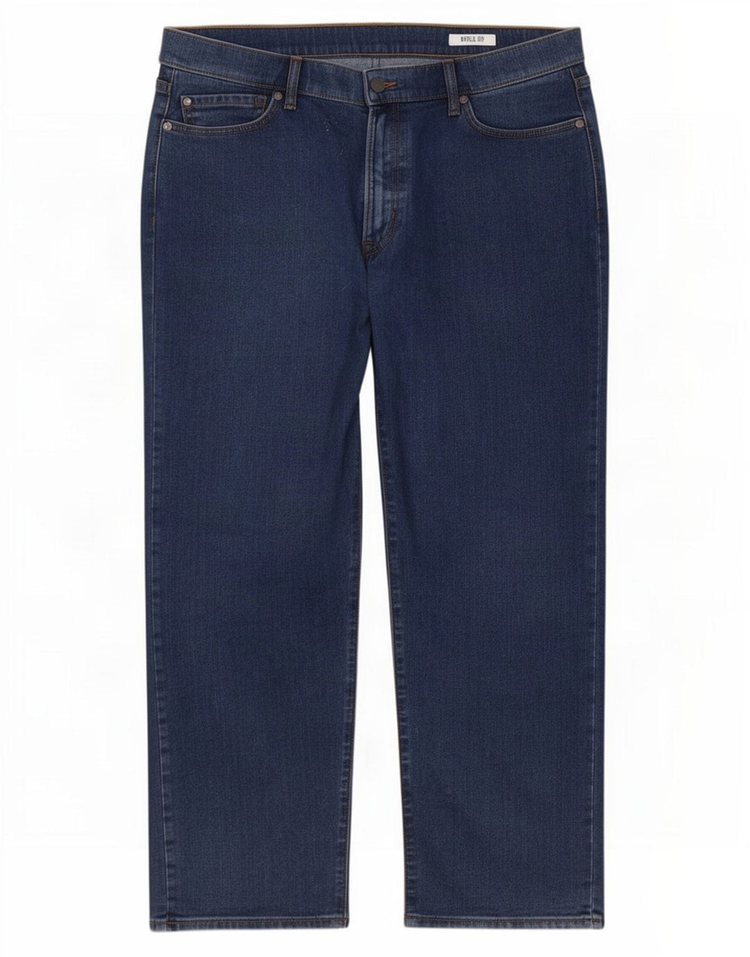 Marks & Spencer Herren Regular Straight Jeans W42 L27 Blaue Baumwolle