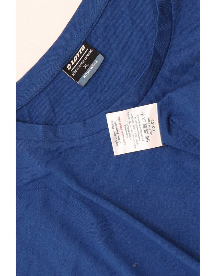 Lotto Herren T-Shirt Top XL Blau Baumwolle