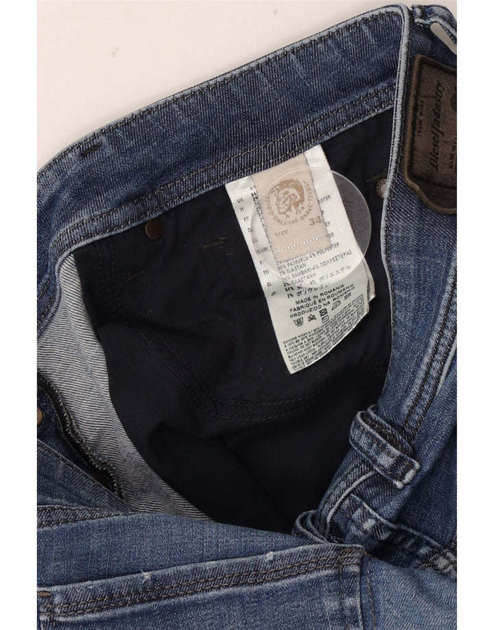 Diesel Herren Thanaz Slim Jeans W34 L30 Blaue Baumwolle