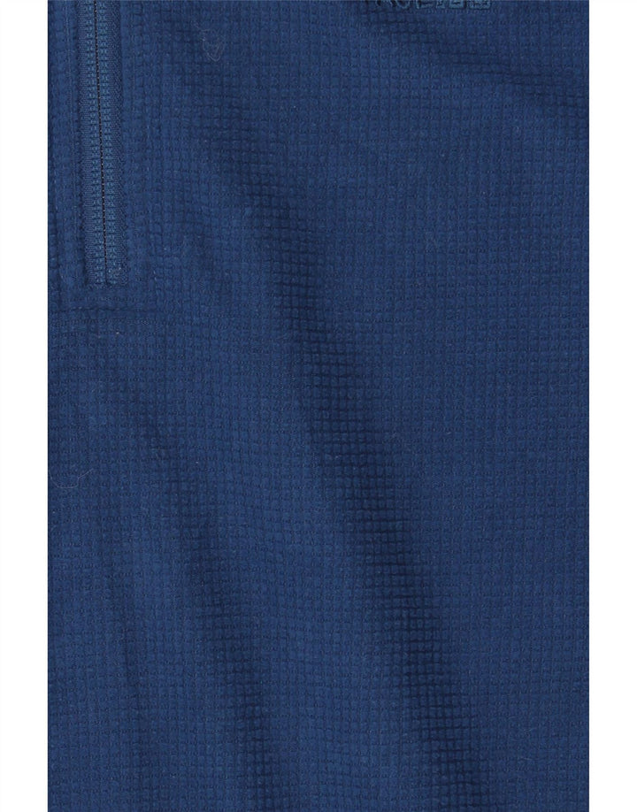 The North Face Herren-Fleecepullover mit Reißverschluss am Hals, mittelmarineblaues Polyester