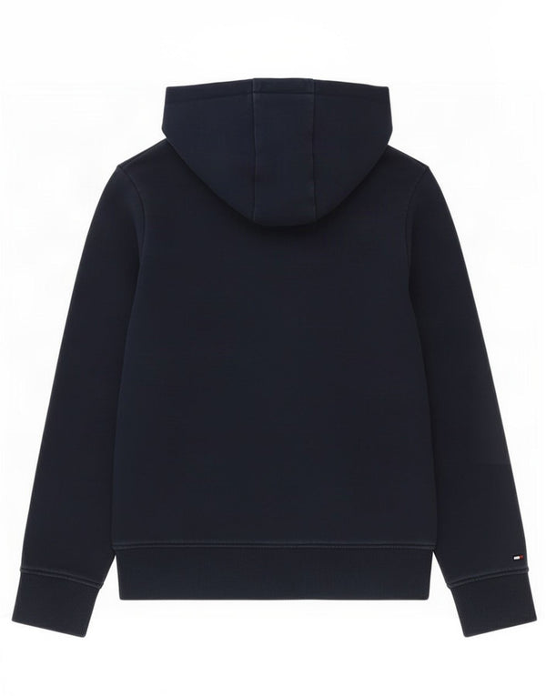 Tommy Hilfiger Kapuzenpullover mit Grafik für Jungen, 9–10 Jahre, marineblaue Baumwolle