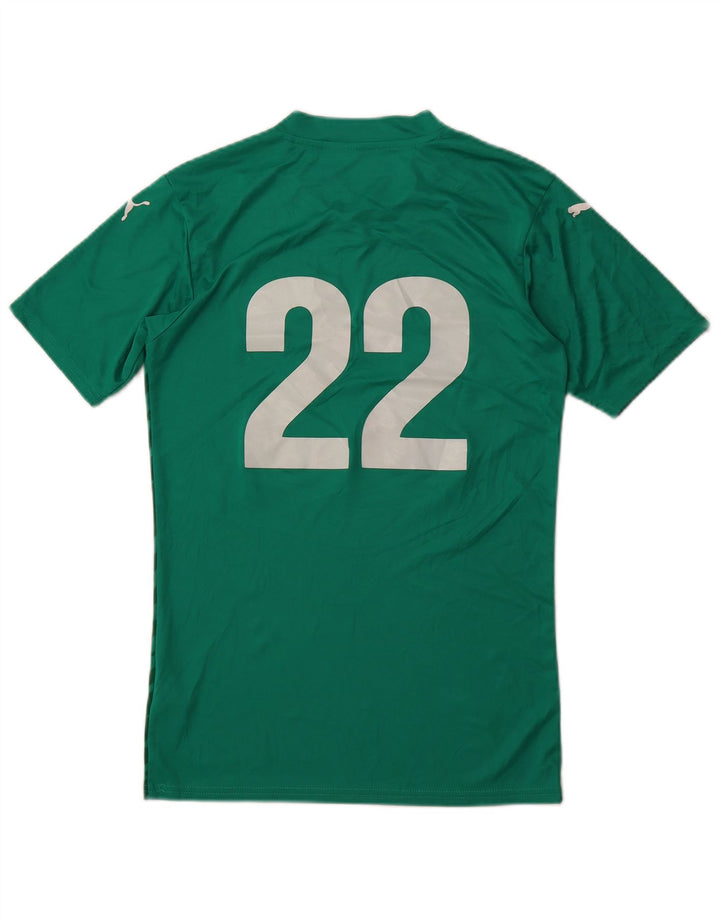 PUMA Herren-T-Shirt mit Grafik, klein, grün, geometrisch, Polyester